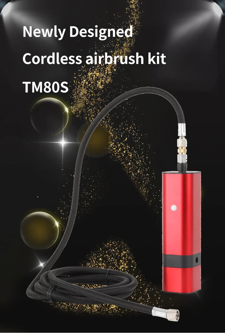 Portable Airbrush Compressor Kit for Cake Nail & Tattoo Art