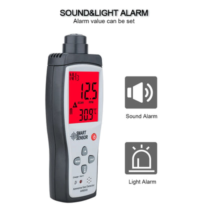 Portable NH3 Gas Tester 0-100PPM Safety Detector