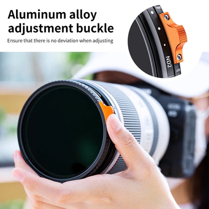 Green 62mm Variable Neutral Density Lens Filter