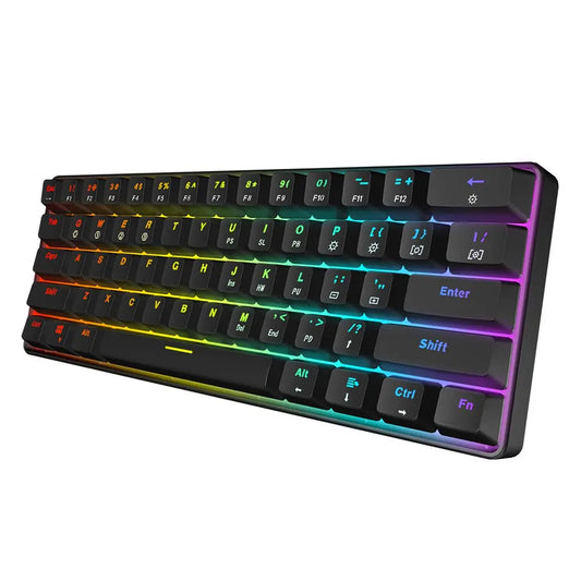 Portable Bluetooth RGB Keyboard Clicky Blue Switch