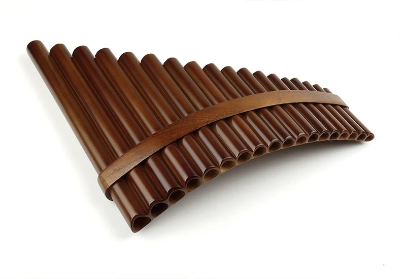 18-Pipe Bamboo Pan Flute F Key Traditional Musical Instrument