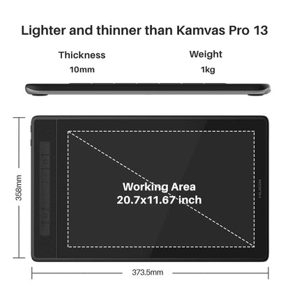 13.3 Inch 2.5K Drawing Tablet with Adjustable Stand