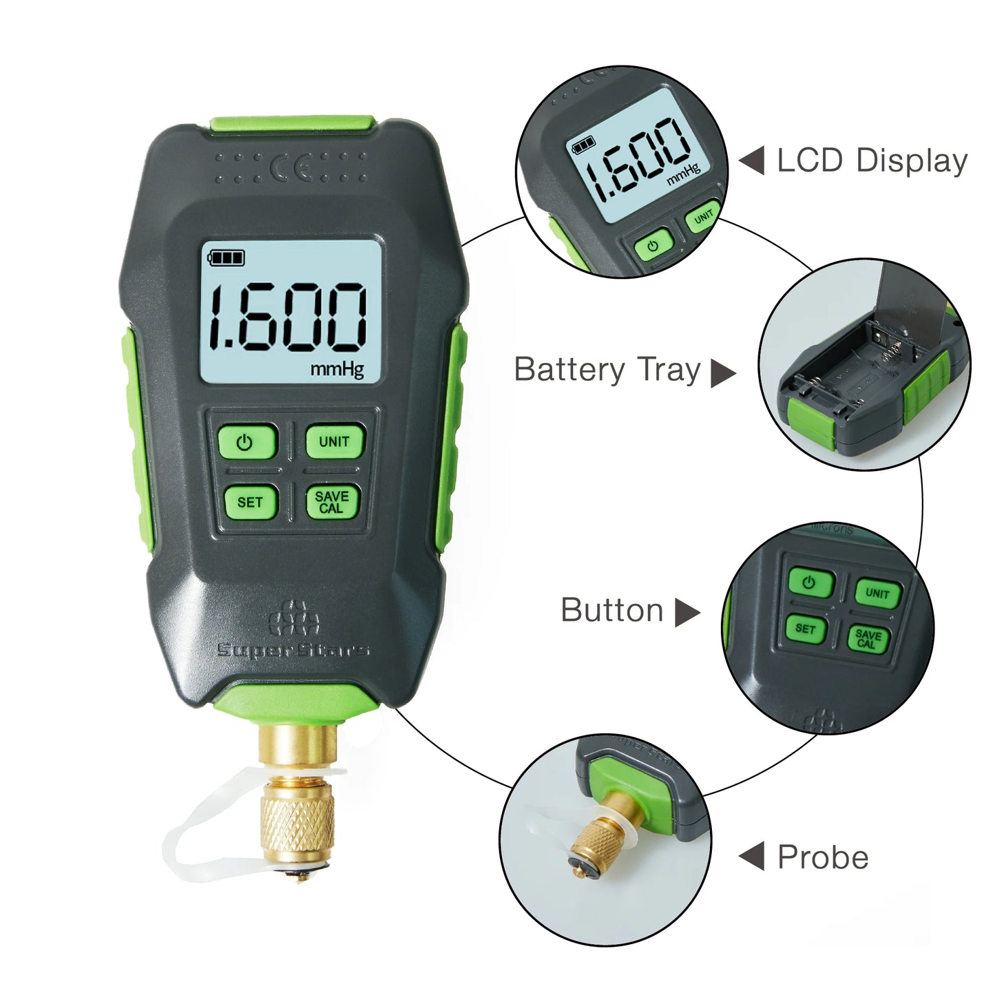 Digital Vacuum Gauge High-Precision Pressure Tester