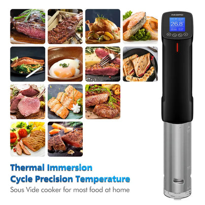 1000W WiFi Sous Vide Precision Cooker Stainless Steel