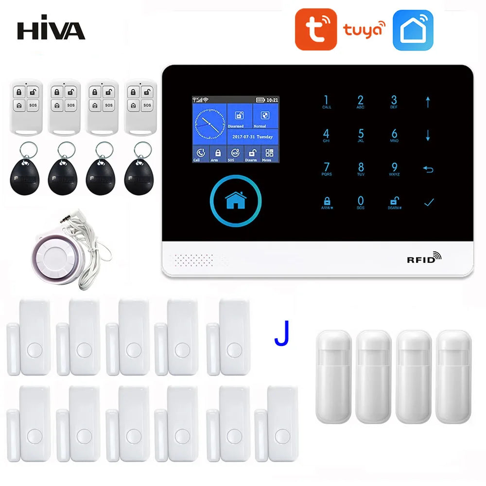 Wireless Security Kit 11 Door 4 PIR 4 RFID
