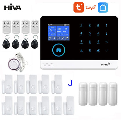 Wireless Security Kit 11 Door 4 PIR 4 RFID