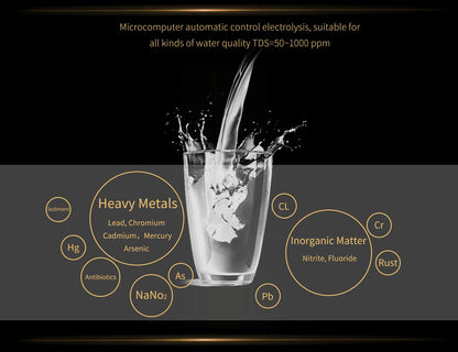 Touchscreen Hydrogen Water Generator with Auto-Cleaning