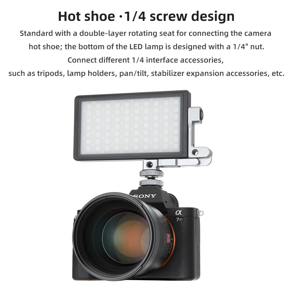 Portable 12W RGB Photography LED Light for Vlogging