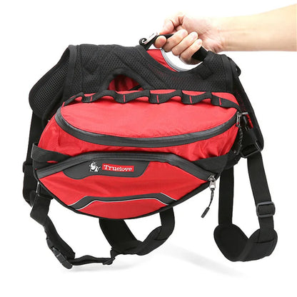 Portable Pet Backpack Carrier Small Waterproof Red