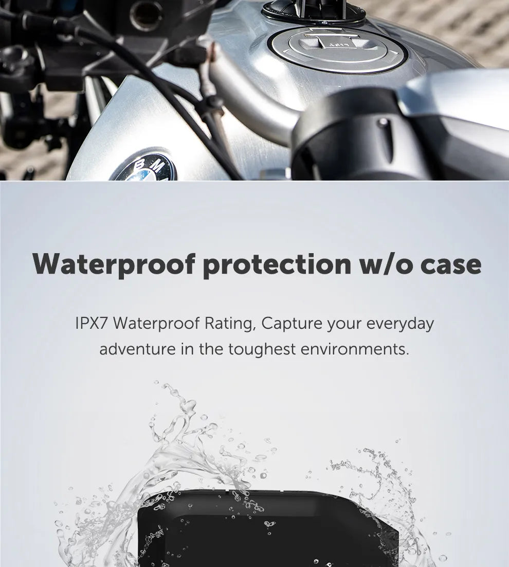1080p Full HD Action Camera with Rotating Lens & Dash Mode