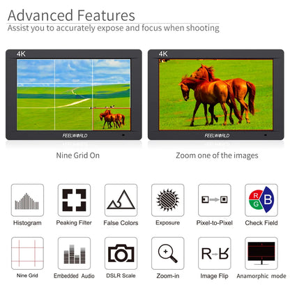 7 Inch Full HD 1920x1200 DSLR Camera Field Monitor