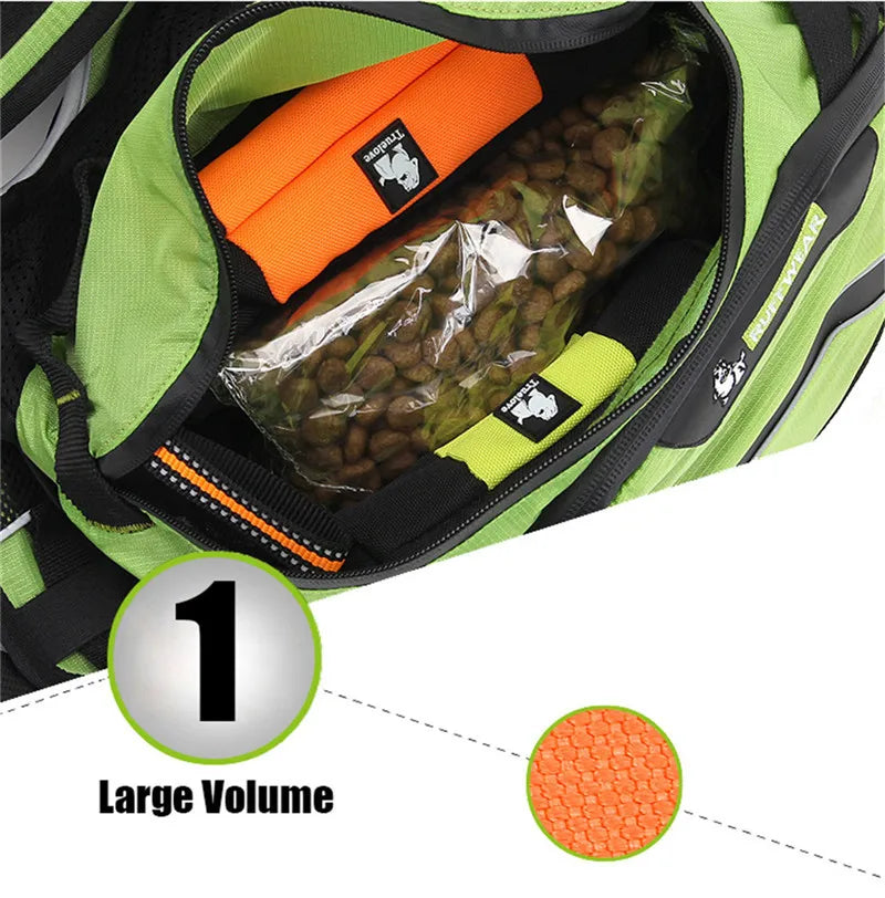 Portable Pet Backpack Carrier Small Waterproof Red