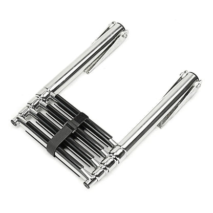 Marine Grade 4 Step Telescoping Ladder for Boats and Docks