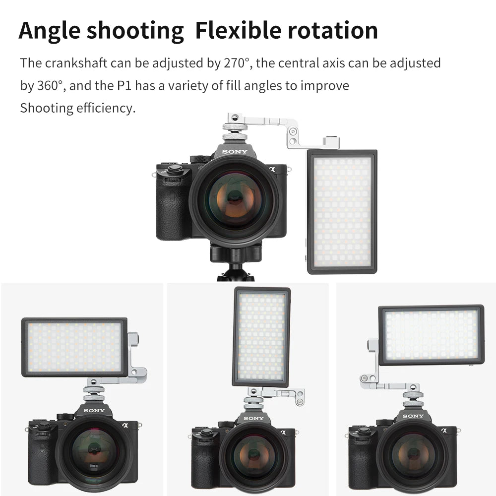 Portable 12W RGB Photography LED Light for Vlogging