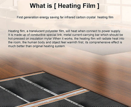 7m 50cm Infrared Floor Heating Film for Laminate