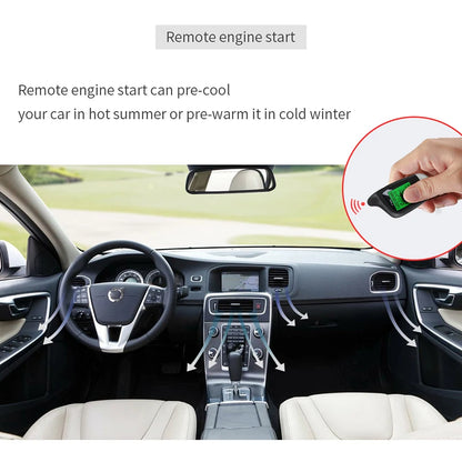 2-Way Car Alarm System with LCD Remote Starter