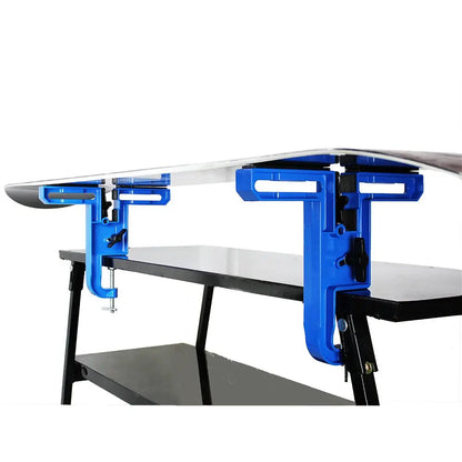 Adjustable Ski Waxing Vise Metal Snowboard Tuning Repair Stand