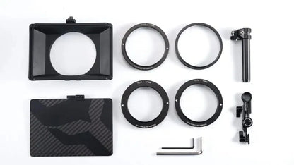 Camera Matte Box with Multiple Lens Ring Sizes