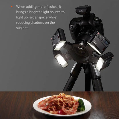 Portable Rechargeable Macro Speedlite for Close-Up Shots