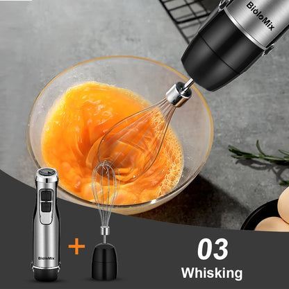1200W 4-in-1 Immersion Hand Blender with Chopper
