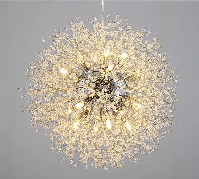 Chrome 60cm Starry Fireball LED Pendant Light Design