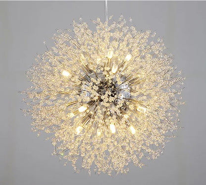 Chrome 60cm Starry Fireball LED Pendant Light Design