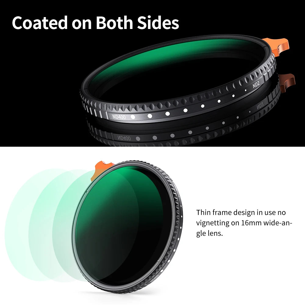 77mm Variable ND Lens Filter 9 Stop Adjustable