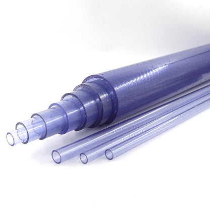 Clear Blue UPVC Water Hose Aquarium Tube 2pcs 200mm