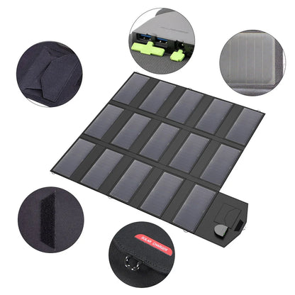 100W Foldable Solar Panel Charger for Camping and Travel