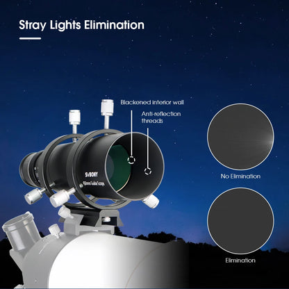 50mm/190mm Compact Guide Scope with Helical Focuser