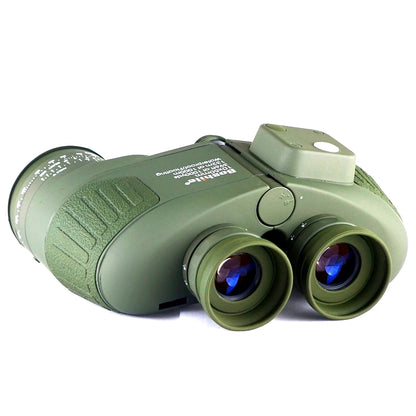 Military 10x50 Binoculars Black Rangefinder Compass Telescope