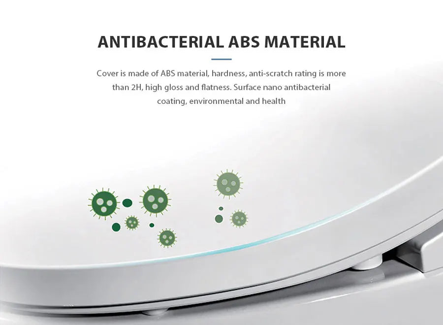 Heated Long Toilet Seat with Bidet and Massage Feature