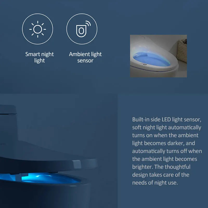 Auto Open Smart U Shape Electric Bidet Toilet Seat