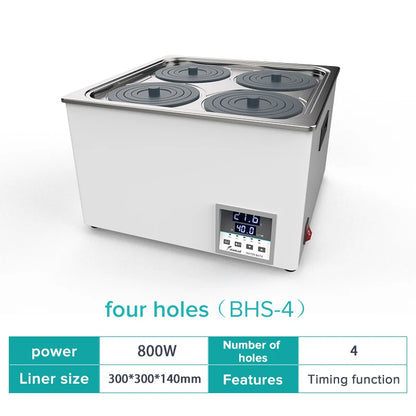 4 Holes Multi-Hole Lab Water Bath Heater Digital Display