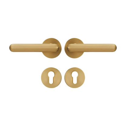 Heavy Duty Brass Door Handle Lever Interior Wood Doors