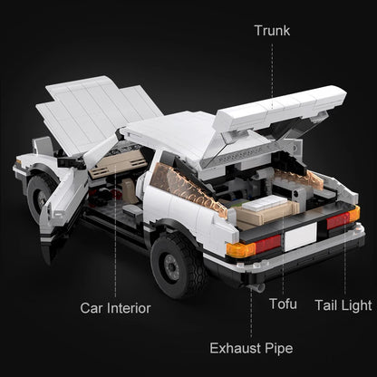 1324PCS RC Drift Car Building Blocks with LED