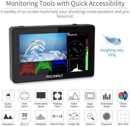 NP750 6 Inch On Camera DSLR Field Monitor