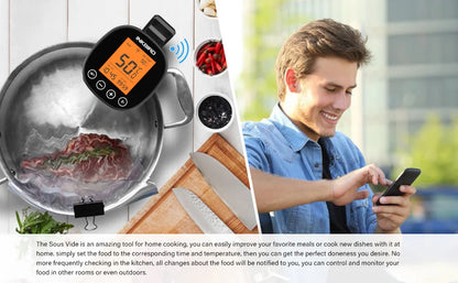 Wi-Fi Sous Vide Cooker with 1200W Fast Heating Power
