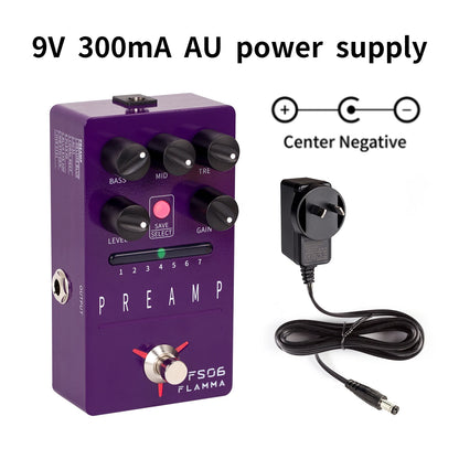 FS06 Preamp Pedal with Preset Save and Effects