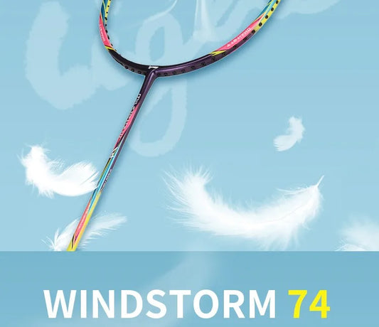 Racket Pre-Strung White Lightweight Carbon Fibre Badminton