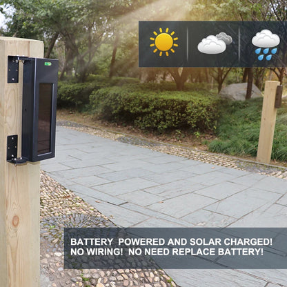 Smart Solar Beam Sensor Driveway Alert for Home Security