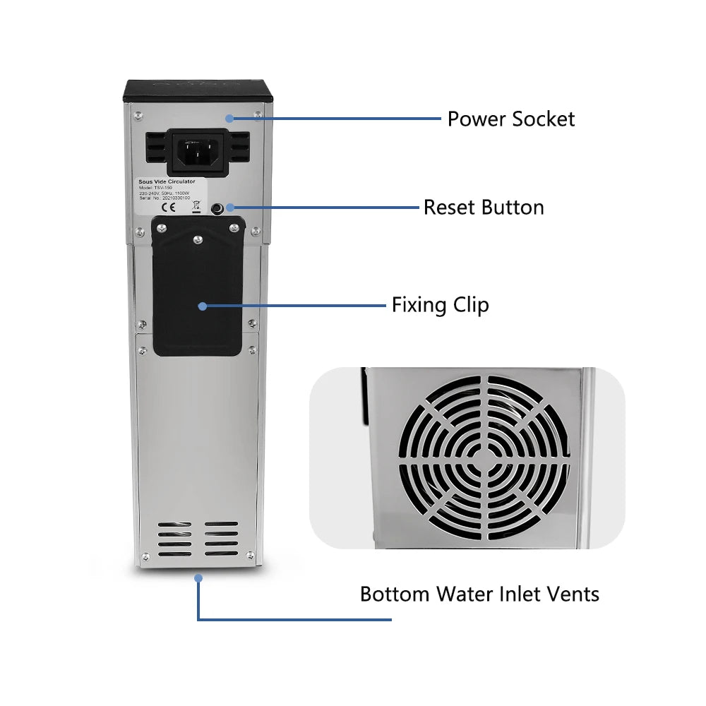 2000W Sous Vide Immersion Cooker Waterproof Precision Cooker