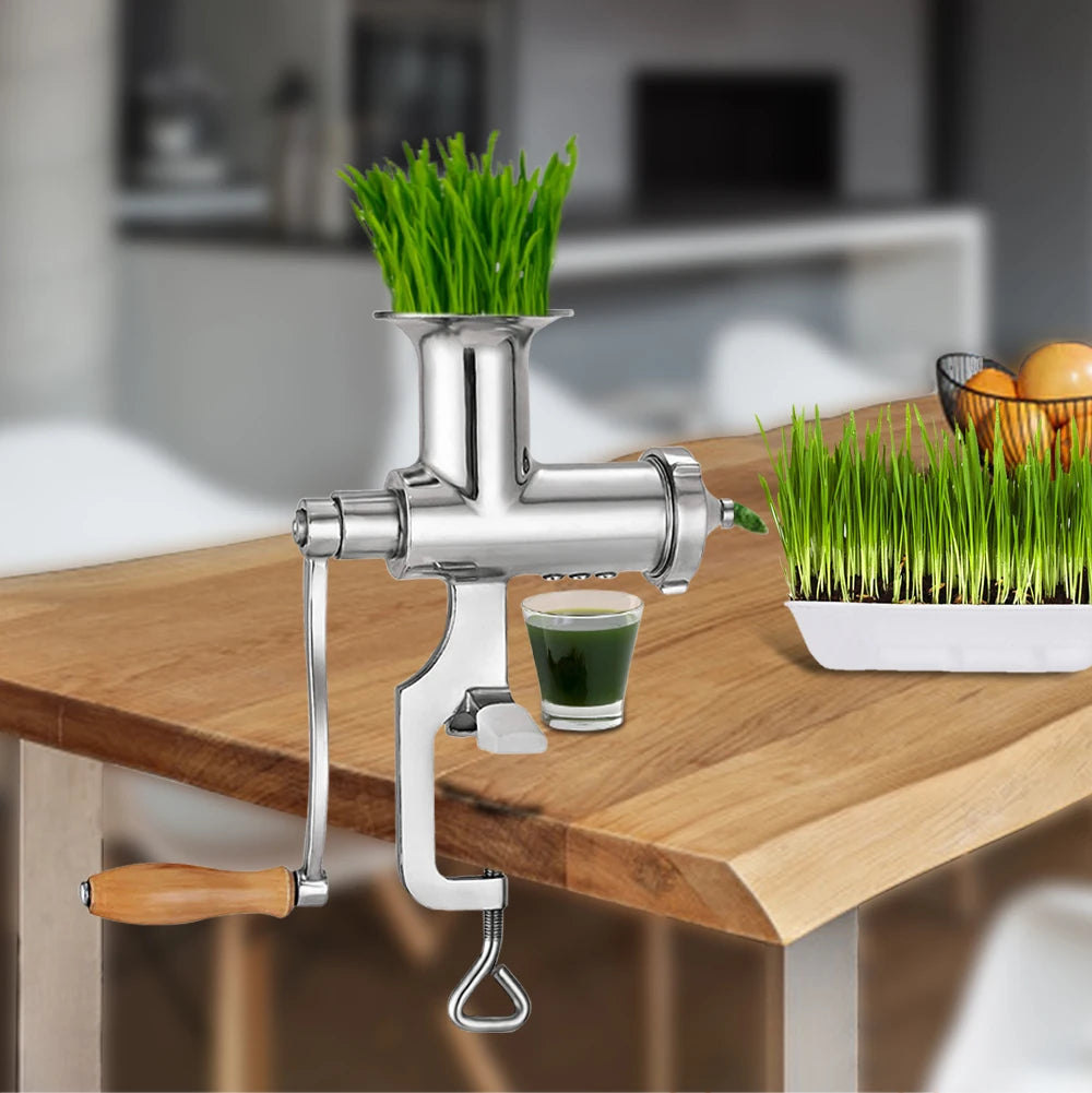 Manual Stainless Steel Wheatgrass and Citrus Juicer
