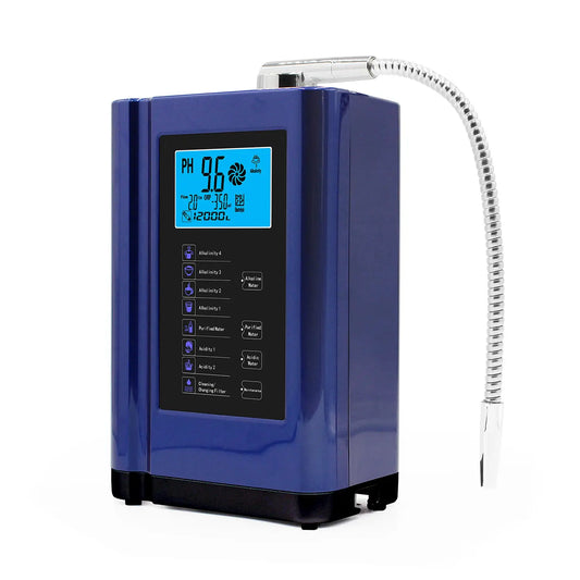 Blue Alkaline Water Ionizer Machine with pH Control