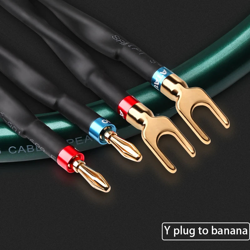 1.5m High-End HiFi Speaker Wire Banana Y Pair