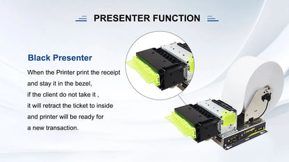 Thermal Kiosk Ticket Printer with Presenter 80mm
