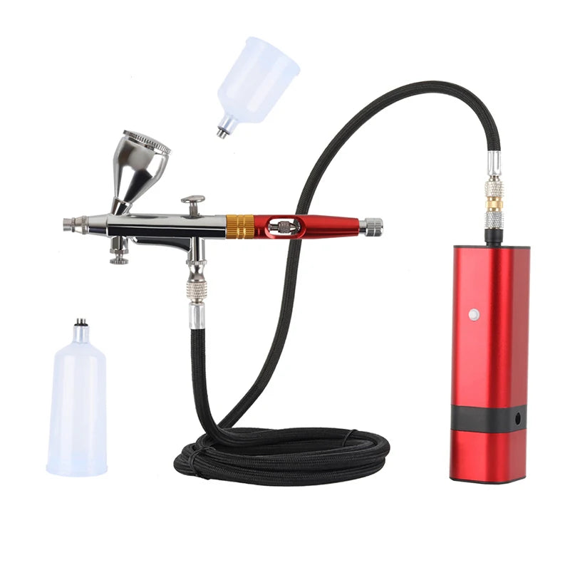 Portable Airbrush Compressor Kit for Cake Nail & Tattoo Art