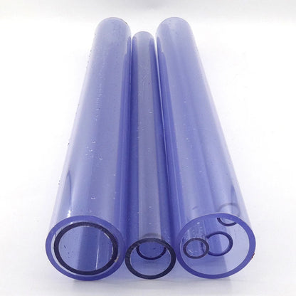 Clear Blue UPVC Water Hose Aquarium Tube 2pcs 200mm