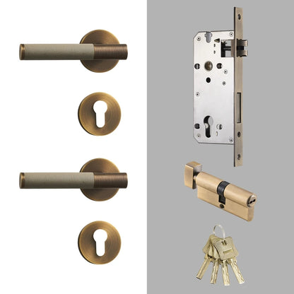 Grey Dummy Door Handle Set for Double Doors