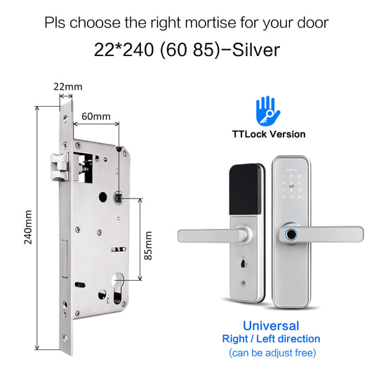 X5 Smart Security Door Lock WiFi and Fingerprint